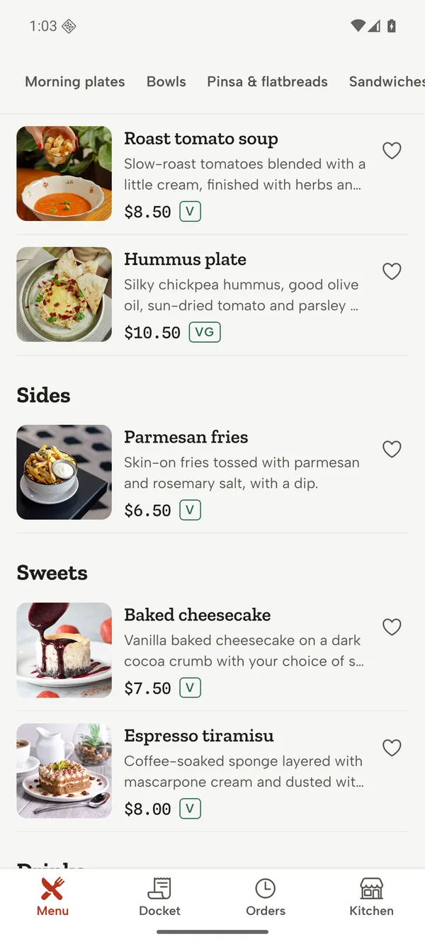 Android: Sticky section rail while scrolling the menu